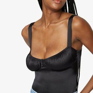 WE WORE WHAT RUCHED TANK STRETCH